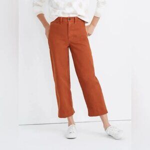Madewell Slim Emmett Wide Leg Crop Pants